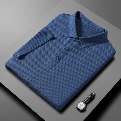Polo Texturizado de Manga Corta
