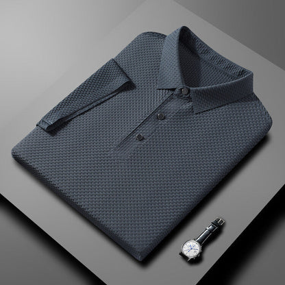 Polo Texturizado de Manga Corta