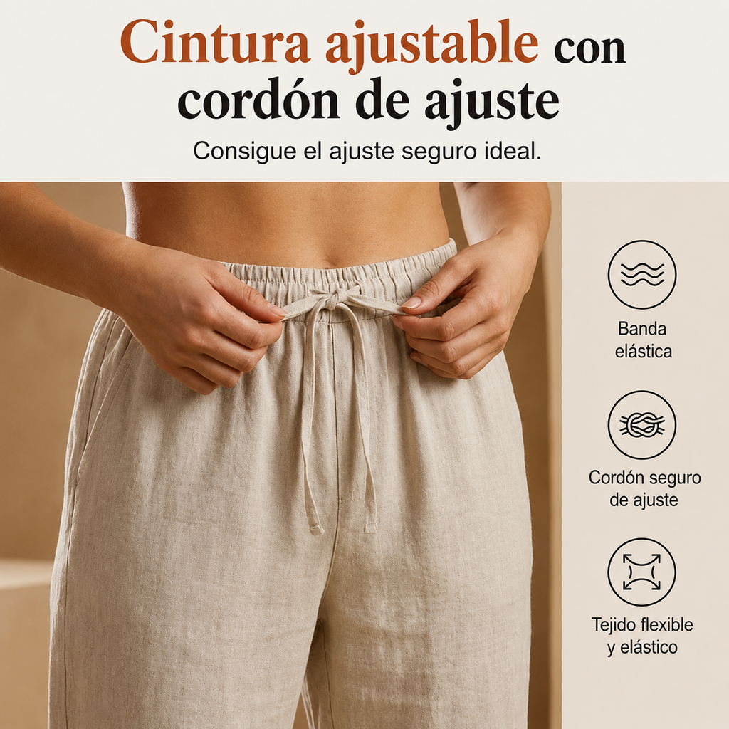 Pantalón Capri de Lino