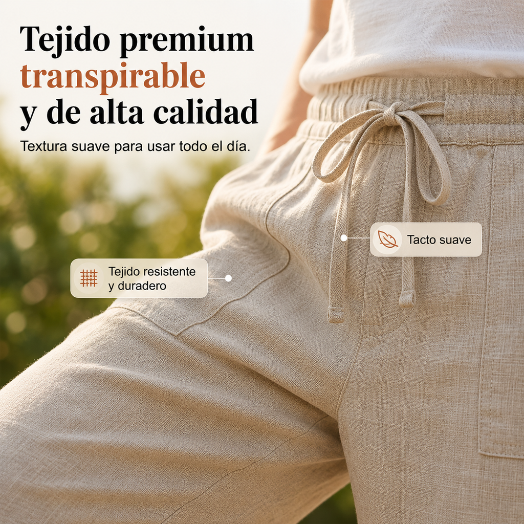 Pantalón Capri de Lino
