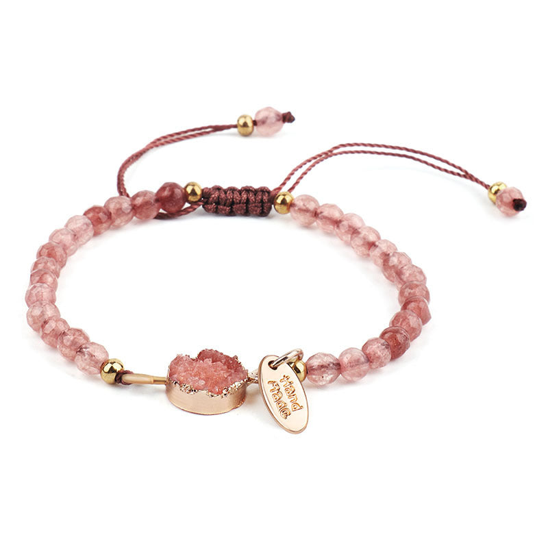 Aura | Pulsera de Cuarzo Rosa