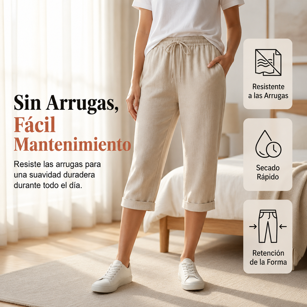 Pantalón Capri de Lino