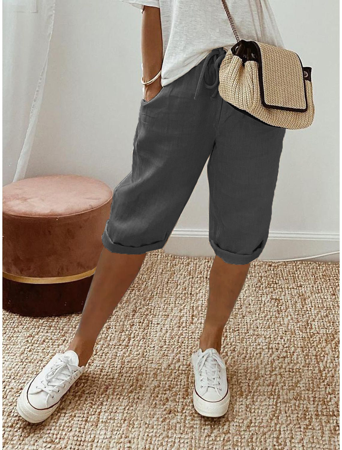 Pantalón Capri de Lino