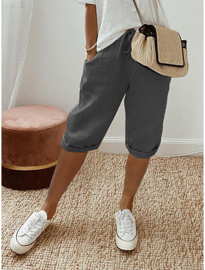 Pantalón Capri de Lino