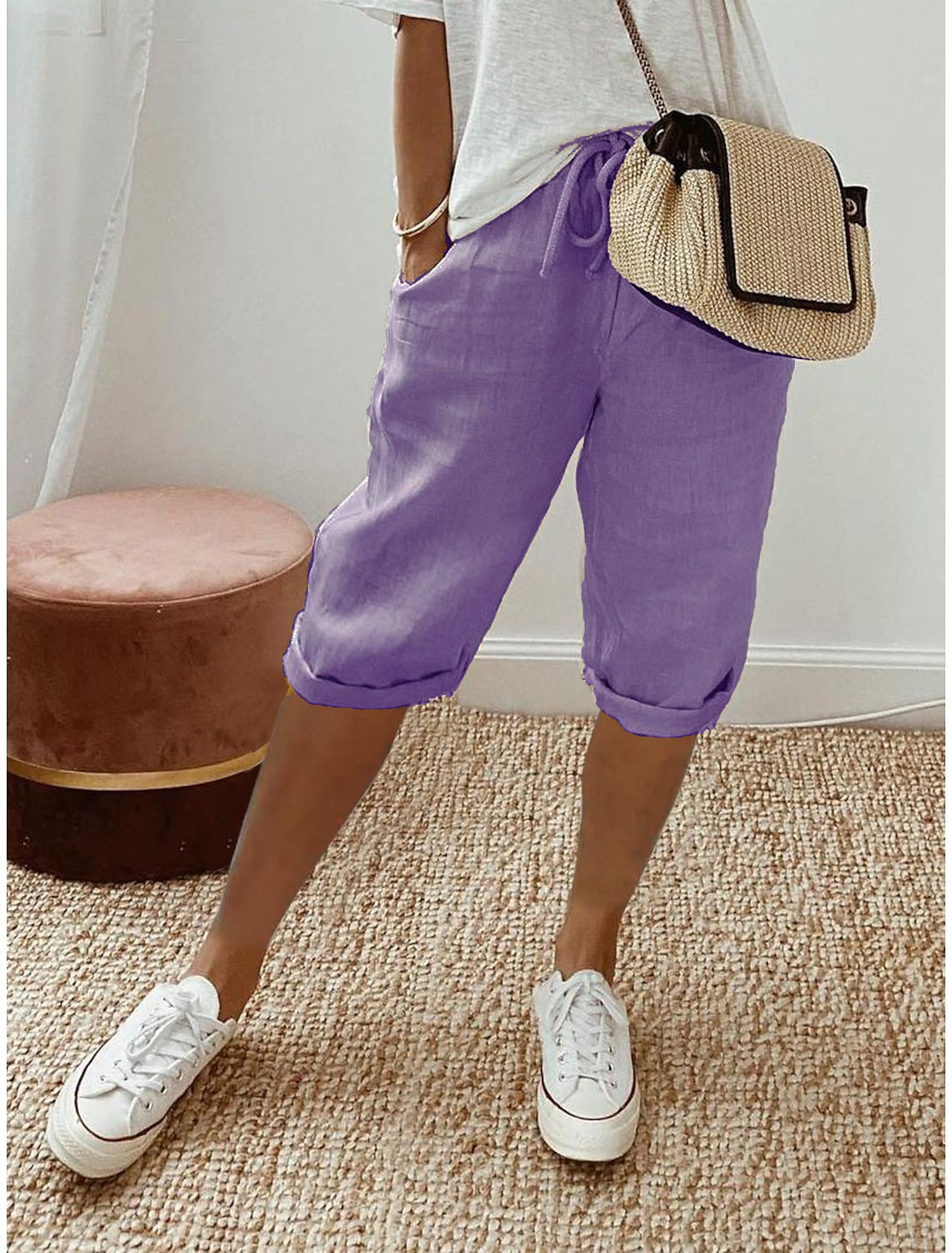 Pantalón Capri de Lino