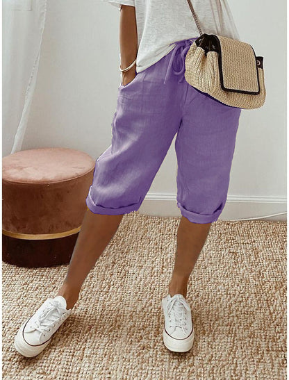 Pantalón Capri de Lino
