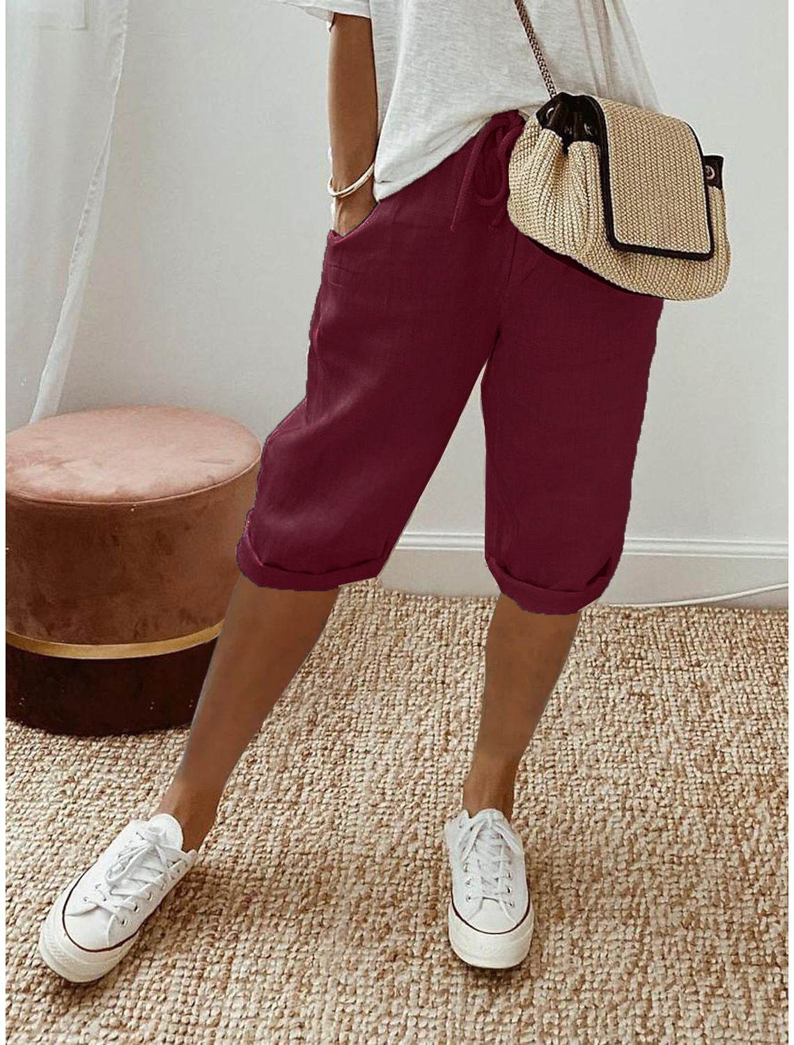 Pantalón Capri de Lino