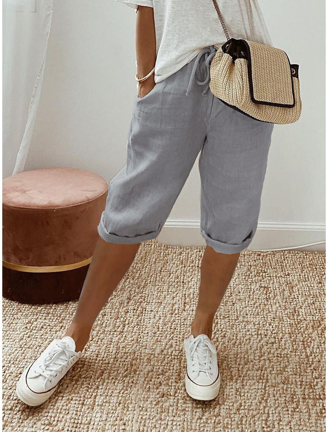 Pantalón Capri de Lino