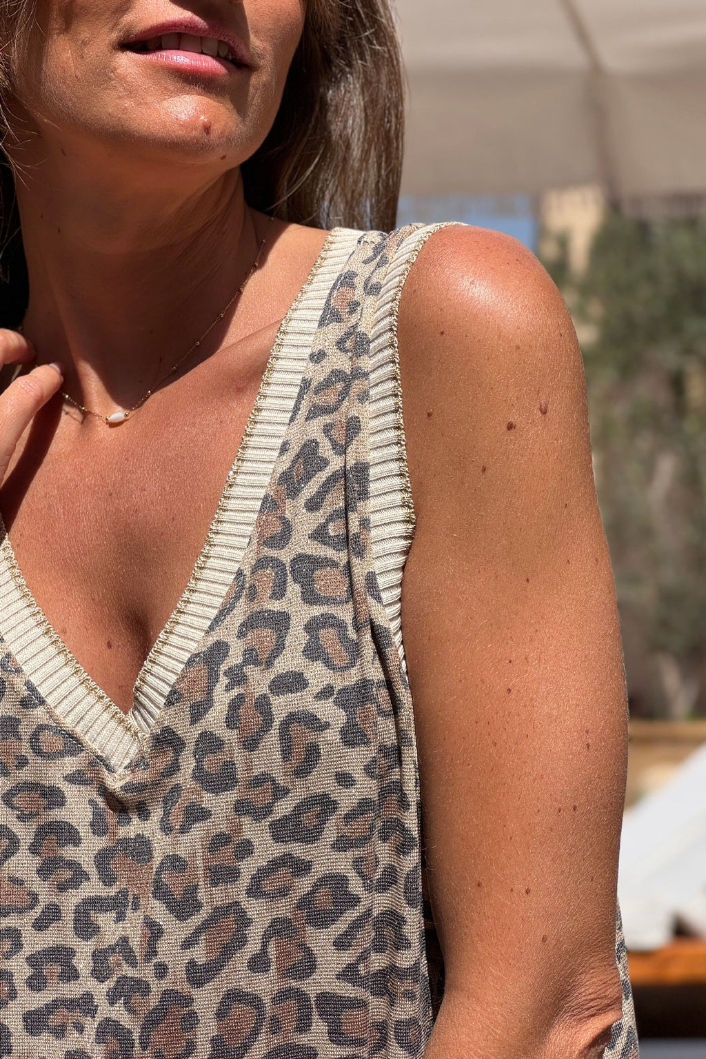 Vestido Leopard Lurex