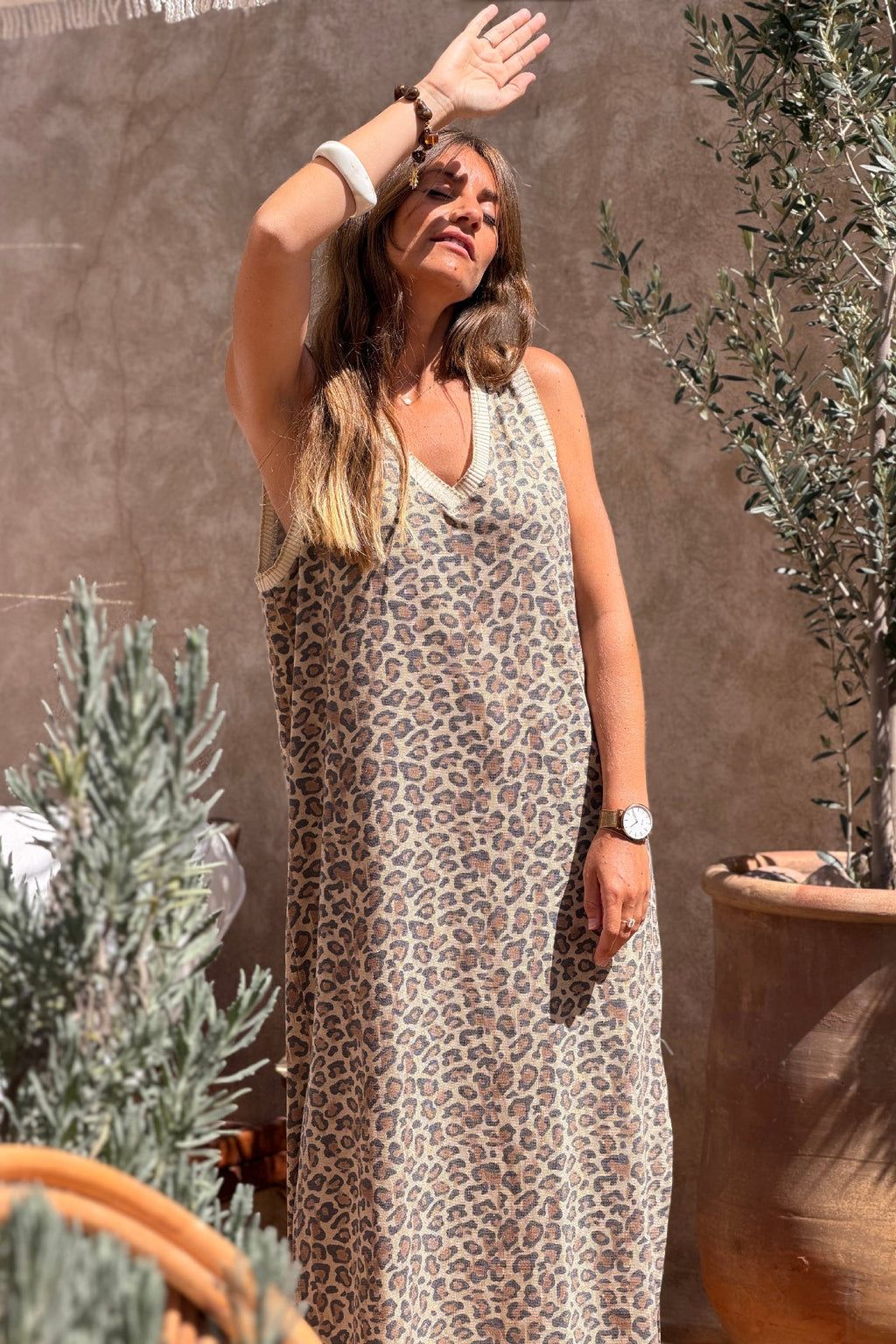 Vestido Leopard Lurex