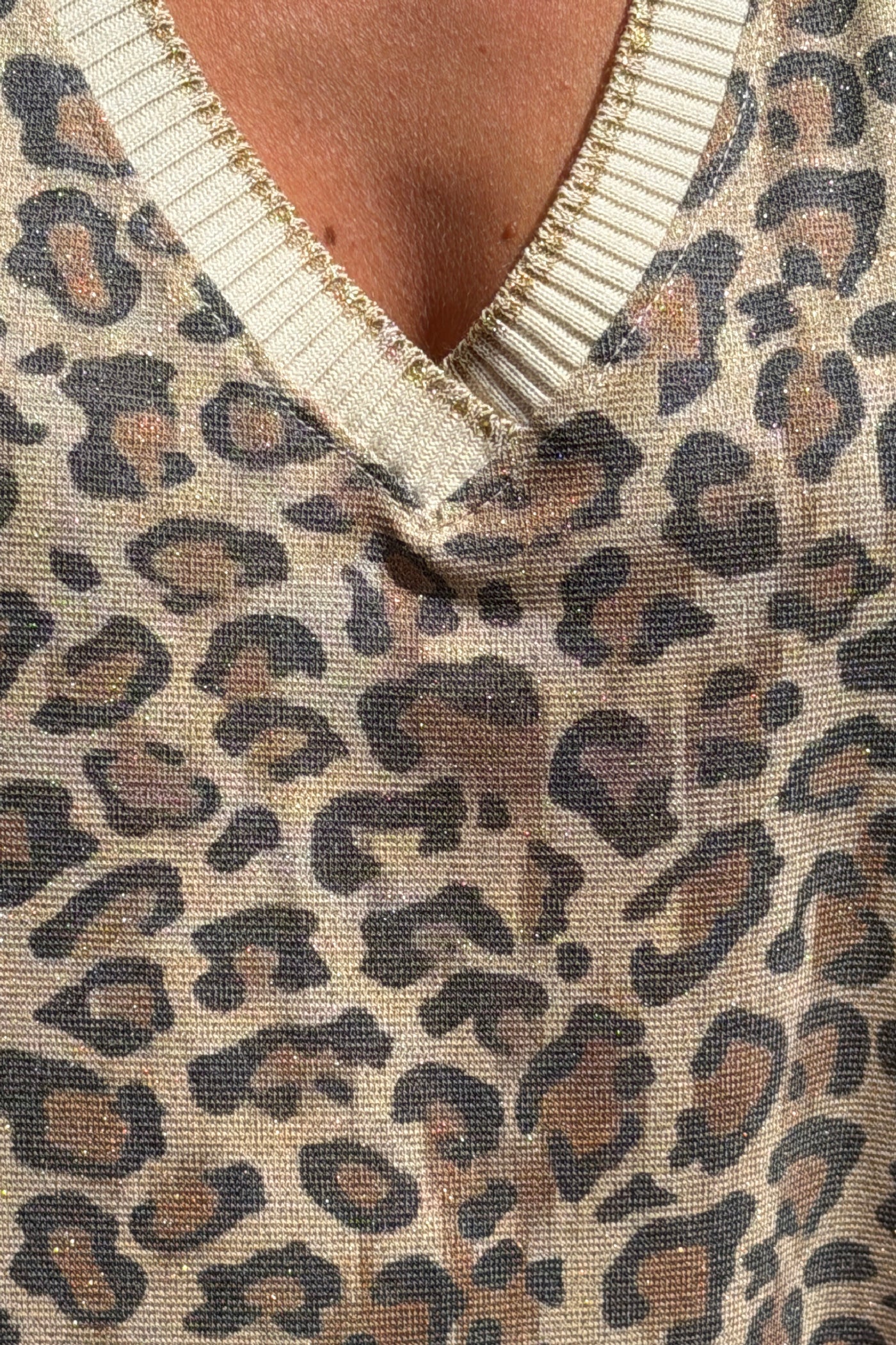 Vestido Leopard Lurex