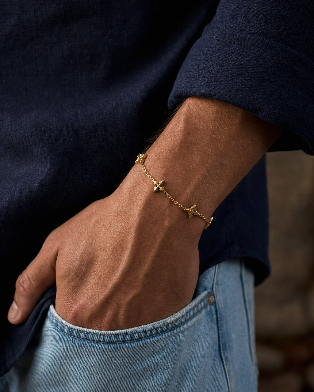 Luna bracelet de Oro