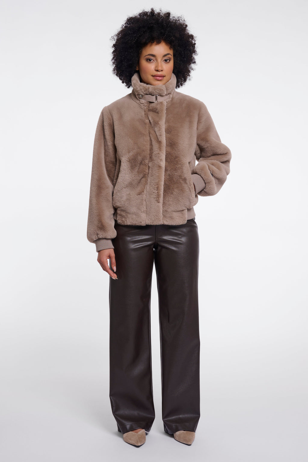 Chaqueta Faux Fur Mocha