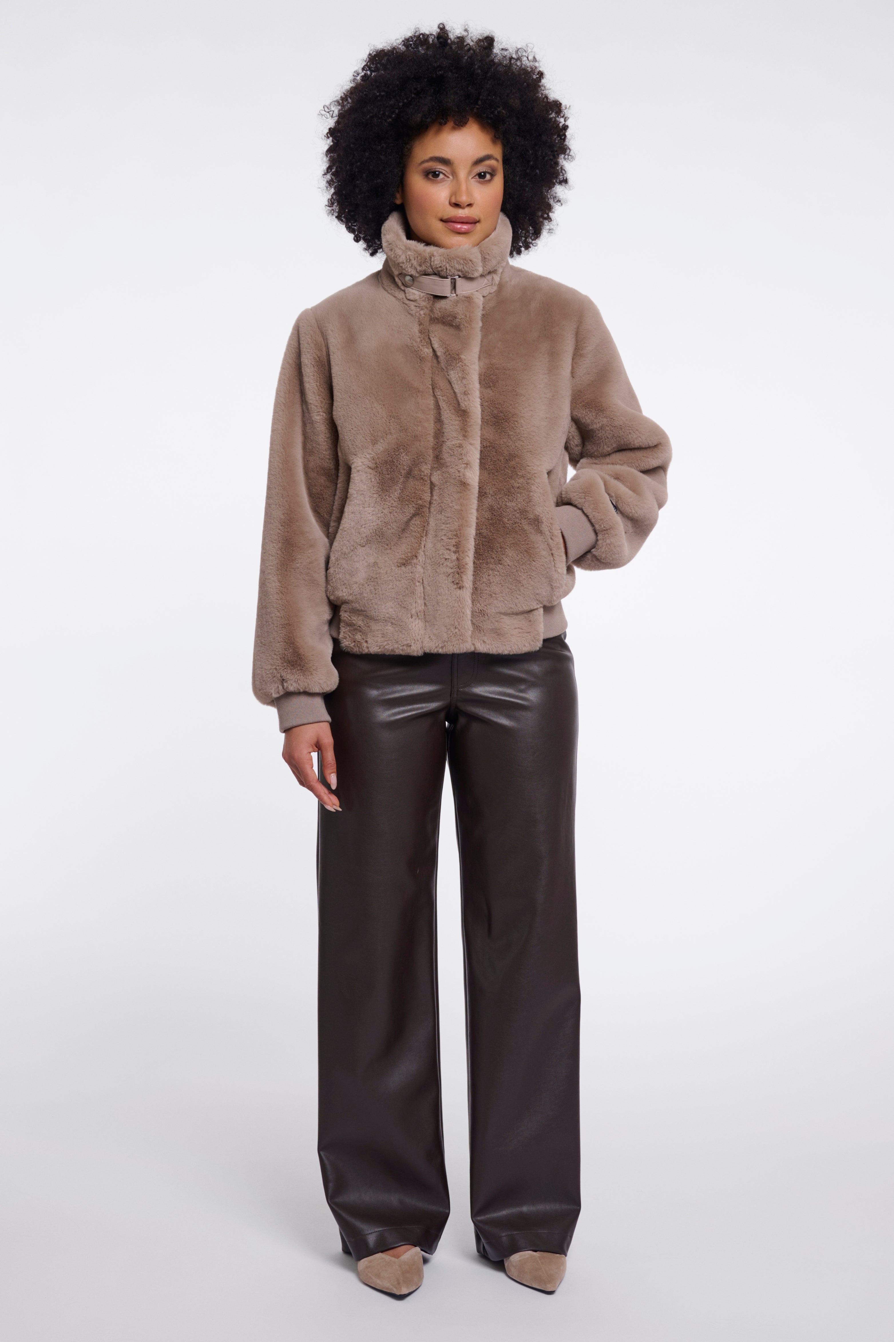 Chaqueta Faux Fur Mocha