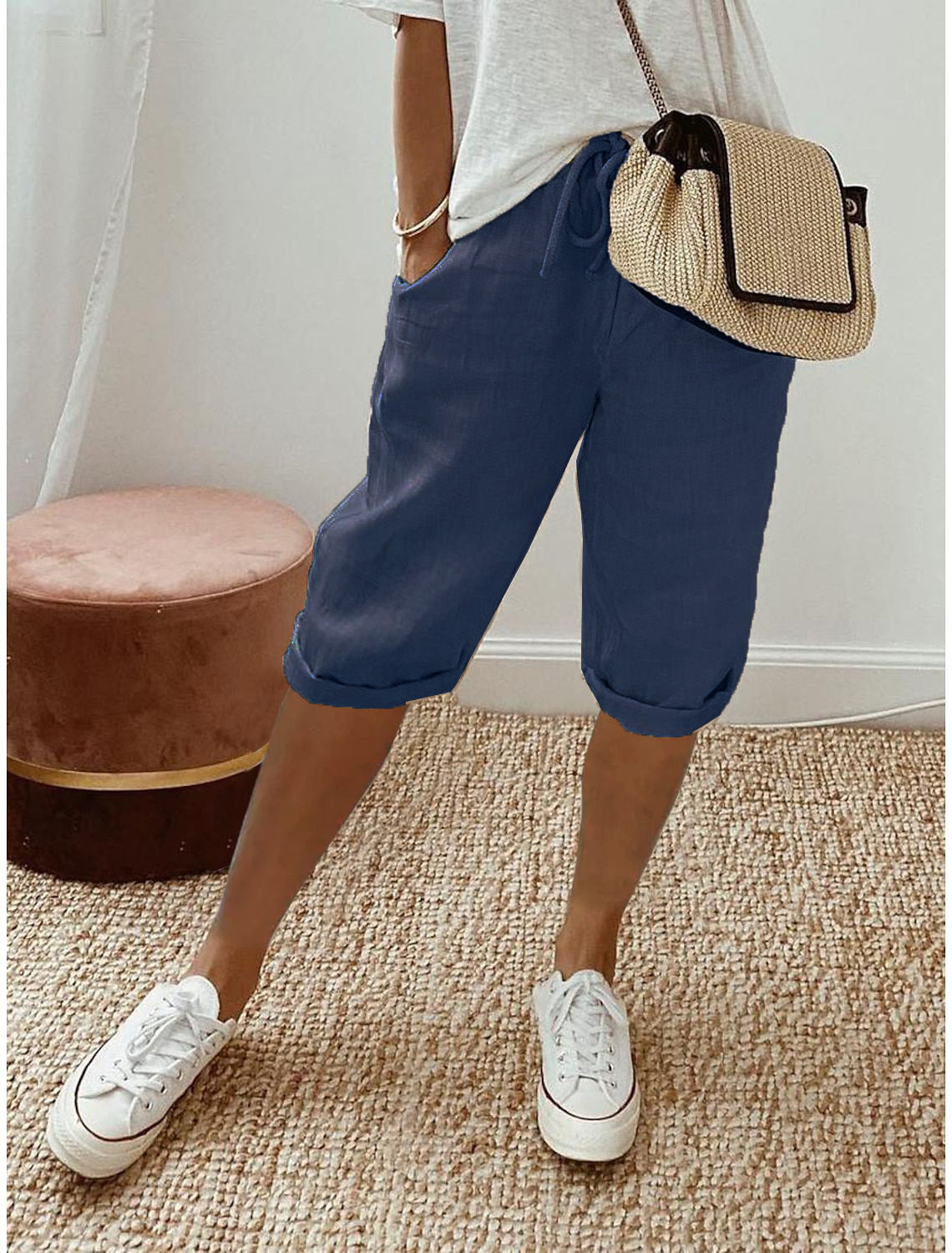 Pantalón Capri de Lino