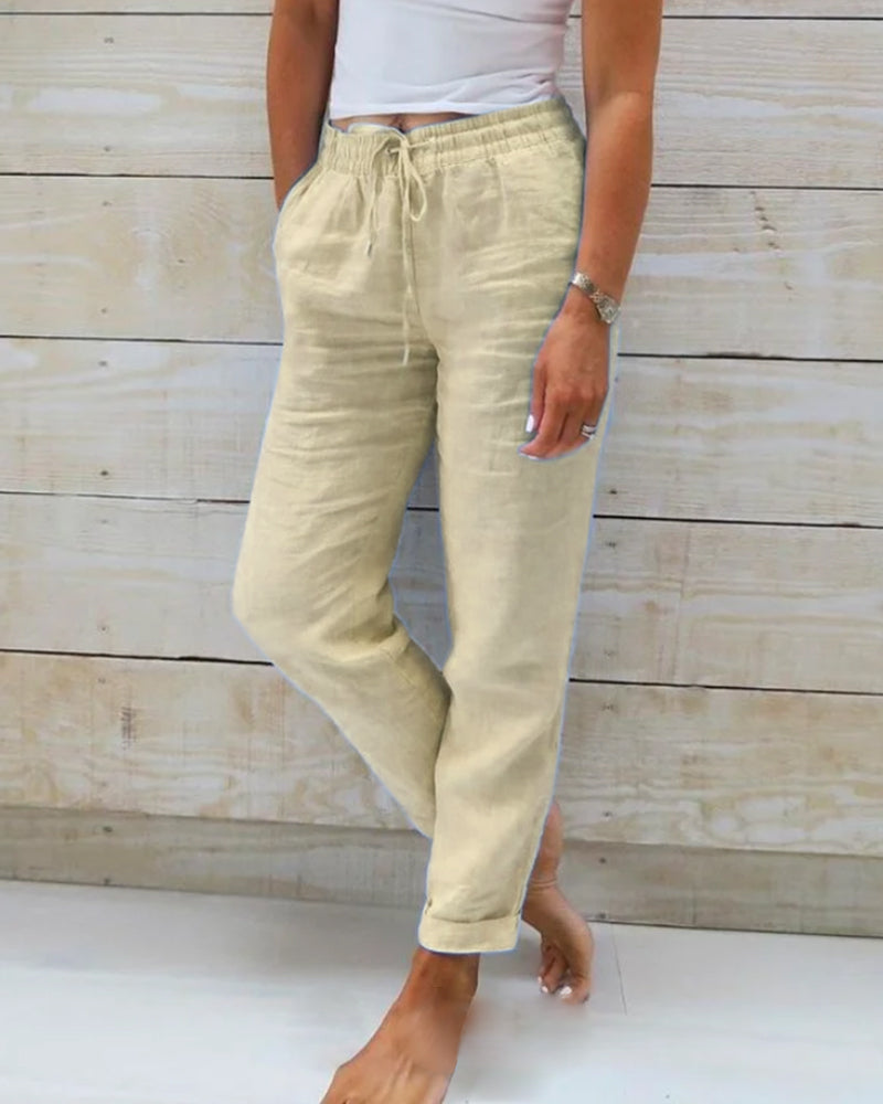 Pantalón Lino Casual