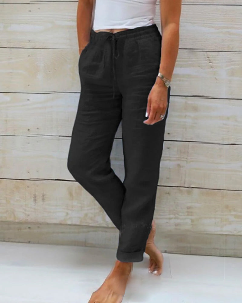 Pantalón Lino Casual