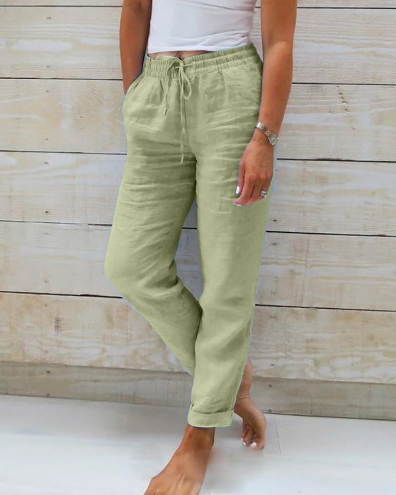 Pantalón Lino Casual