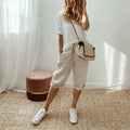 Pantalón Capri de Lino